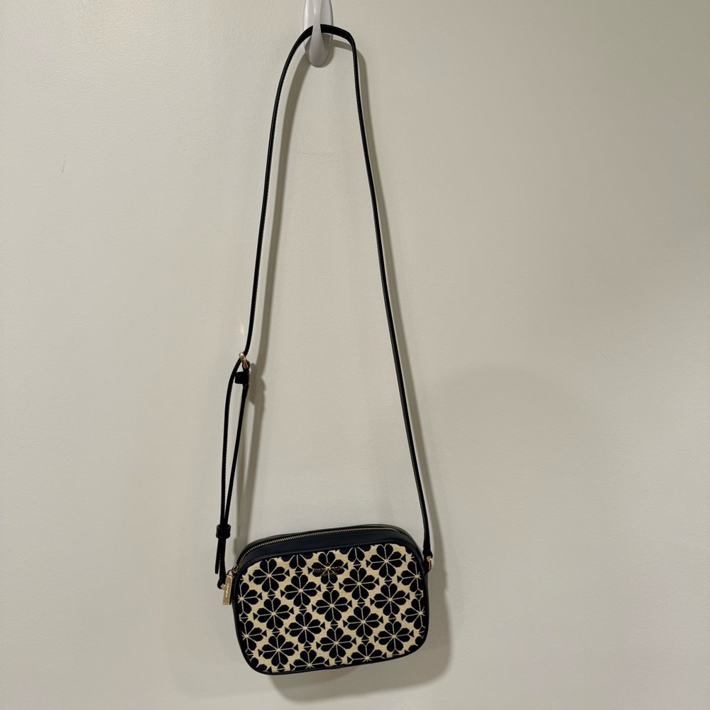 Kate Spade Blue and Cream Patterned Crossbody Bag